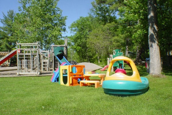 Kids playgrounds for older children and toddlers.