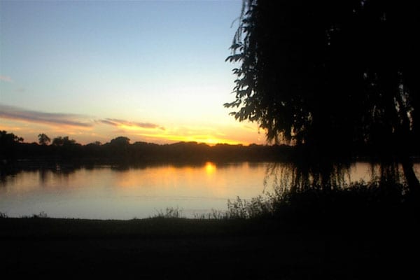 Sunset on Stoney Lake.