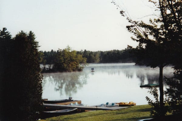 View of Stoney Lake from Pine Vista Resort.