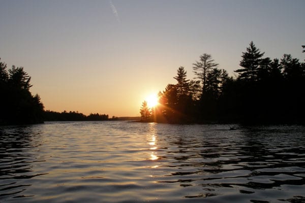 Sunset on Stoney Lake.
